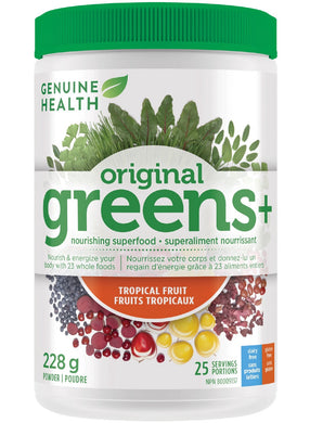 GENUINE HEALTH Greens+ Original (Tropical Fruit -  25 servings)