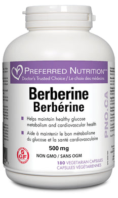 PREFERRED NUTRITION Berberine (500 mg - 180 caps)