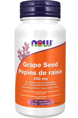 NOW Grape Seed Extract with Amla & Rutin (250 mg - 90 vcaps)