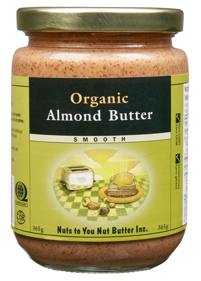 NUTS TO YOU Organic Almond Butter (Smooth - 365 gr)