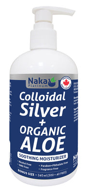 NAKA Platinum Colloidal Silver + Organic Aloe (340 ml)