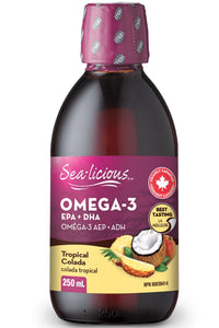 SEA-LICIOUS Omega 3 EPA-DHA (Tropical Colada - 250 ml)